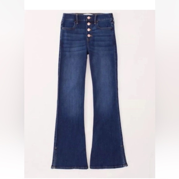 Abercrombie Kids Denim Flare Leg Jeans - Picture 1 of 8